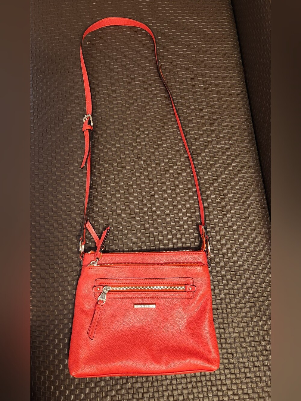 Leather Crossbody Bag Burnt Orange Dana Buchman Purse